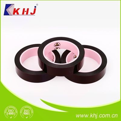Giá tốt Dây băng nhiệt độ cao màu vàng với độ dày 2 Mil 1 x 10 10 Ohm/sq Kháng trực tuyến