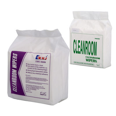 Giá tốt Bột gỗ 56% polyester44% thành phần khăn lau phòng sạch cho môi trường nhạy cảm trực tuyến